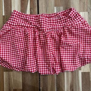 Red Gingham Skort by Say Anything